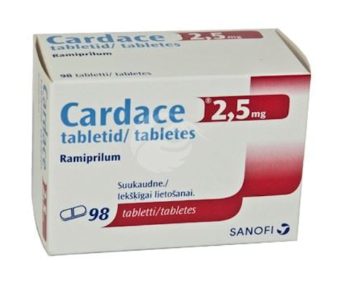 CARDACE 2.5 MG TBL 2.5MG N98