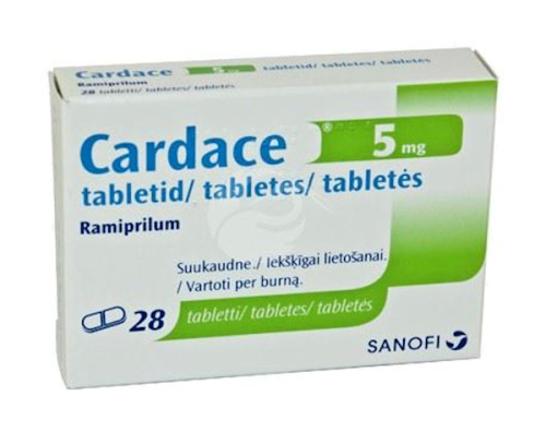 CARDACE 5 MG TBL 5MG N28