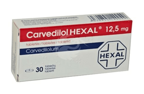 CARVEDILOLHEXAL 12.5 MG TBL 12.5MG N30