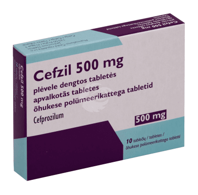 CEFZIL ÕHUKE POLÜMEERKATTEGA TBL 500MG N10