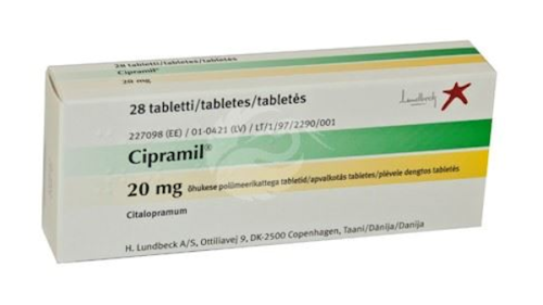 CIPRAMIL 20 MG ÕHUKE POLÜMEERKATTEGA TBL 20MG N28