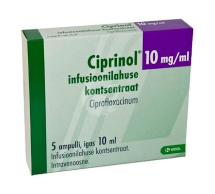 CIPRINOL INFUSIOONI KONTSENTRAAT 10MG 1ML 10ML N5