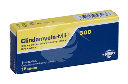 CLINDAMYCIN - MIP 300 ÕHUKE POLÜMEERKATTEGA TBL 300MG N16