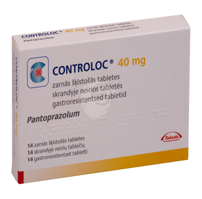 CONTROLOC 40 MG GASTRORESIST TBL 40MG N14