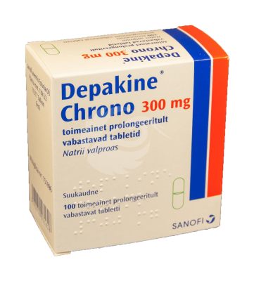 DEPAKINE CHRONO 300 MG TOIMEAINET PROLONGEERITULT VABASTAV TBL 300MG N100