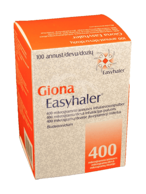 GIONA EASYHALER INHALATSIOONI PULBER 400MCG 1ANNUST 100ANNUST N1