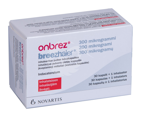 ONBREZ BREEZHALER INHALATSIOONI PULBER KÕVAKAPSEL 300MCG N30, INHALAATOR