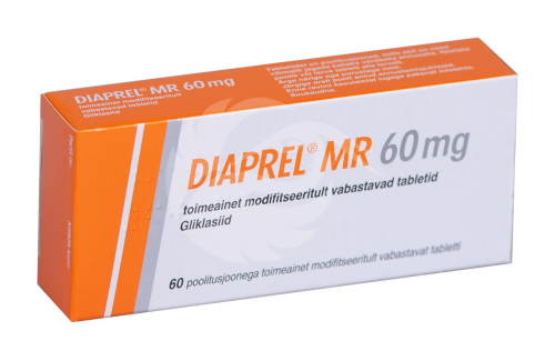 DIAPREL MR 60MG TOIMEAINET MODIFITSEERITULT VABASTAV TBL 60MG N60