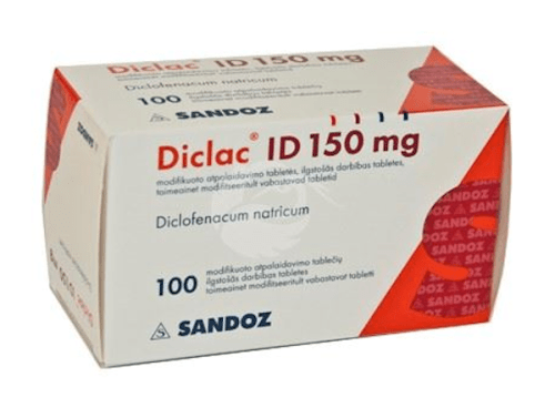 DICLAC ID 150 MG TOIMEAINET MODIFITSEERITULT VABASTAV TBL 150MG N100