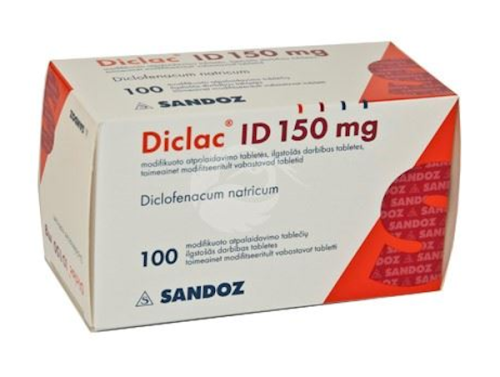 DICLAC ID 150 MG TOIMEAINET MODIFITSEERITULT VABASTAV TBL 150MG N100