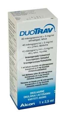 DUOTRAV SILMATILGAD LAHUS 5MG+40MCG 1ML 2.5ML N1