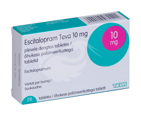 ESCITALOPRAM TEVA ÕHUKE POLÜMEERKATTEGA TBL 10MG N28