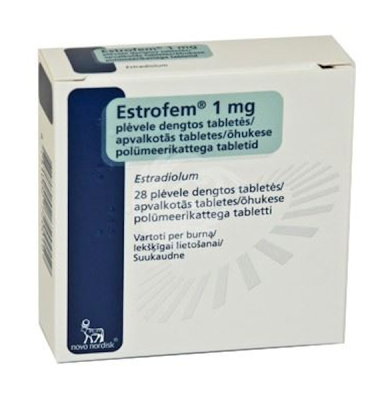 ESTROFEM ÕHUKE POLÜMEERKATTEGA TBL 1MG N28