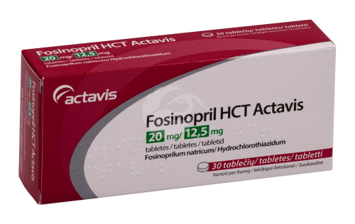 FOSINOPRIL HCT ACTAVIS TBL 20MG+12.5MG N30