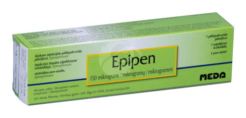 Epipen inj lahus 150mcg 150mcg/0,3ml 2ml N1/pen-süstel