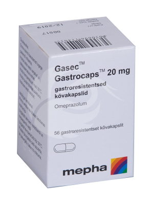 GASEC GASTROCAPS 20 MG GASTRORESIST KÕVAKAPS 20MG N56
