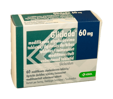 GLICLADA 60 MG TOIMEAINET MODIFITSEERITULT VABASTAV TBL 60MG N60