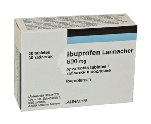 IBUPROFEN LANNACHER ÕHUKE POLÜMEERKATTEGA TBL 600MG N30