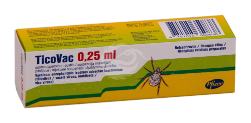TICOVAC 0.25 ML SÜSTESUSPENSOON SÜSTLIS 1.2MCG 0.25ML N1