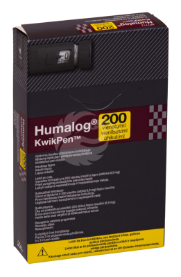HUMALOG KWIKPEN SÜSTELAHUS PEN-SÜSTLIS 200ÜHIK 1ML 3ML N5, PEN-SÜSTEL