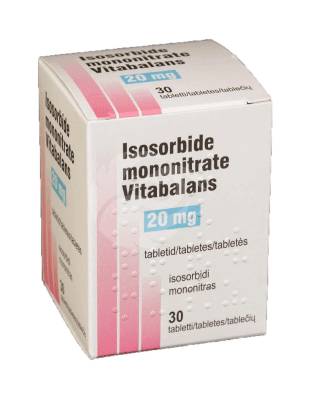 ISOSORBIDE MONONITRATE VITABALANS TBL 20MG N30