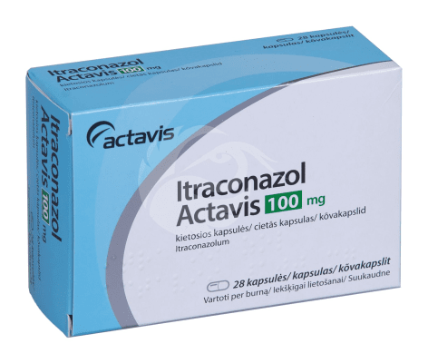 ITRACONAZOL ACTAVIS KÕVAKAPSEL 100MG N28