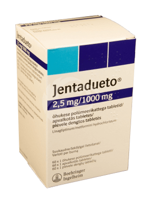 JENTADUETO ÕHUKE POLÜMEERKATTEGA TBL 1000MG+2.5MG N60