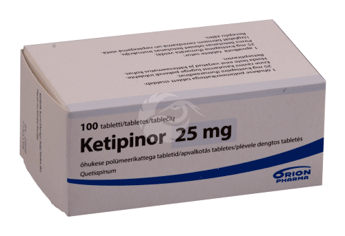 KETIPINOR ÕHUKE POLÜMEERKATTEGA TBL 25MG N100