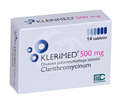 KLERIMED 500MG ÕHUKE POLÜMEERKATTEGA TBL 500MG N14