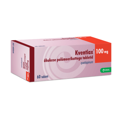 KVENTIAX ÕHUKE POLÜMEERKATTEGA TBL 100MG N60