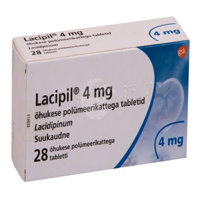 LACIPIL ÕHUKE POLÜMEERKATTEGA TBL 4MG N28