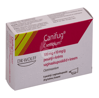 CANIFUG CREMOLUM KREEM+ VAGINAAL SUPOSIID 1%/100MG 20G 1TK / N6
