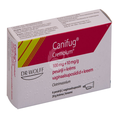 CANIFUG CREMOLUM KREEM+ VAGINAAL SUPOSIID 1%/100MG 20G 1TK / N6