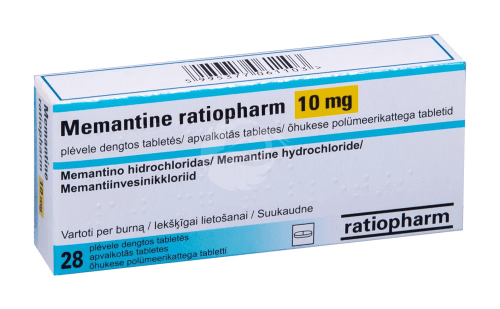 MEMANTINE RATIOPHARM ÕHUKE POLÜMEERKATTEGA TBL 10MG N28