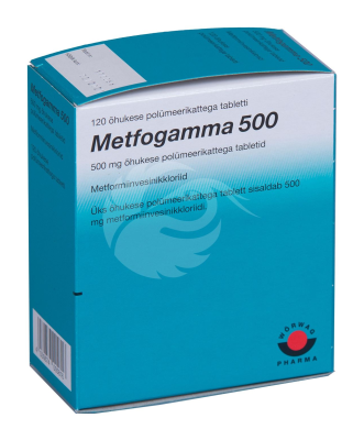 METFOGAMMA 500 ÕHUKE POLÜMEERKATTEGA TBL 500MG N120