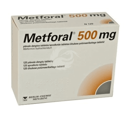 METFORAL 500 MG ÕHUKE POLÜMEERKATTEGA TBL 500MG N120