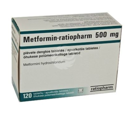 METFORMIN-RATIOPHARM 500 MG ÕHUKE POLÜMEERKATTEGA TBL 500MG N120