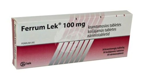 FERRUM LEK NÄRIMISTABLETT 100MG N30