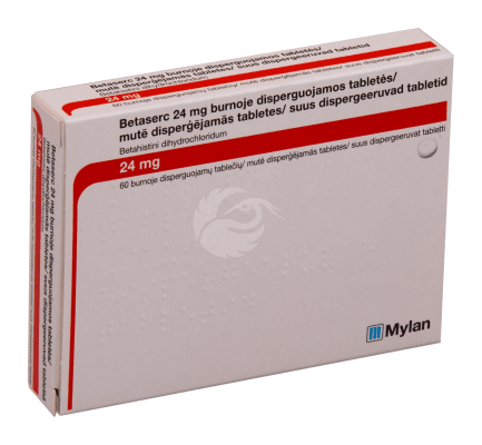 BETASERC SUUS DISPERGEERUV TBL 24MG N60