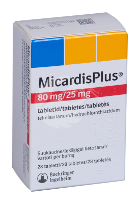 MICARDISPLUS TBL 80MG+25MG N28