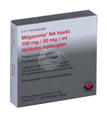 MILGAMMA NA INJEKT SÜSTELAHUS 100MG+50MG 1ML N5