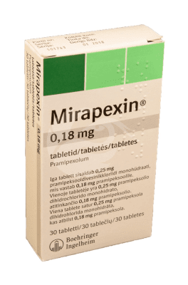 MIRAPEXIN TBL 0.18MG N30