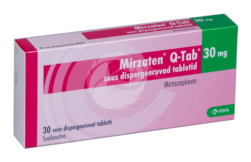 MIRZATEN Q-TAB SUUS DISPERGEERUV TBL 30MG N30