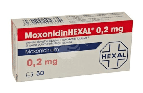 MOXONIDINHEXAL 0.2 MG ÕHUKE POLÜMEERKATTEGA TBL 0.2MG N30