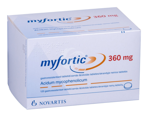 MYFORTIC GASTRORESIST TBL 360MG N120