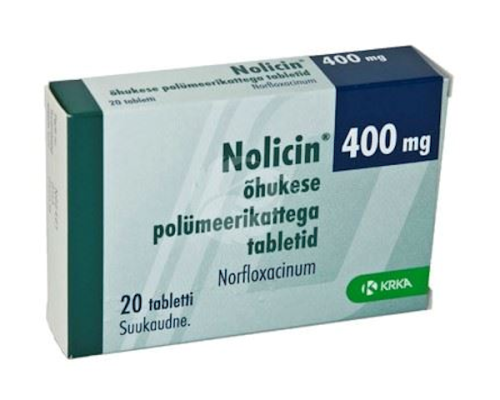 NOLICIN ÕHUKE POLÜMEERKATTEGA TBL 400MG N20