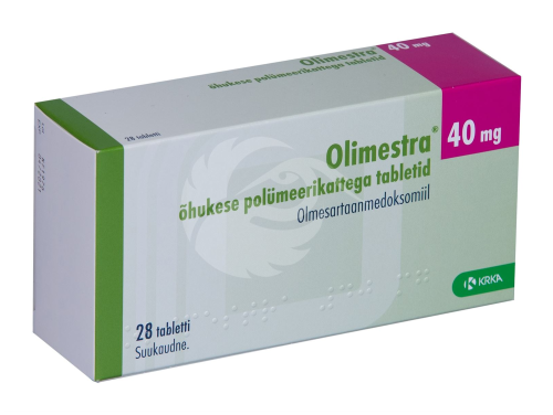 OLIMESTRA ÕHUKE POLÜMEERKATTEGA TBL 40MG N28