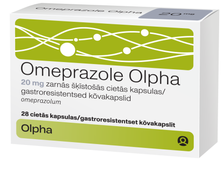 OMEPRAZOLE OLPHA GASTRO. KÕVAKAPS 20MG N28