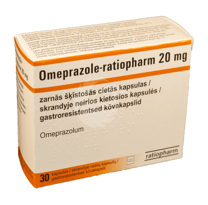 OMEPRAZOLE-RATIOPHARM GASTRORESIST KÕVAKAPS 20MG N30