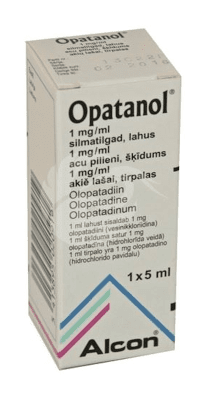 OPATANOL SILMATILGAD LAHUS 1MG 1ML 5ML N1